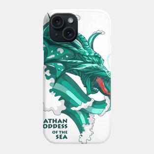 leviathan dragon the goddes of the sea monster Phone Case