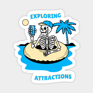 Skully Exploring Attractions Magnet