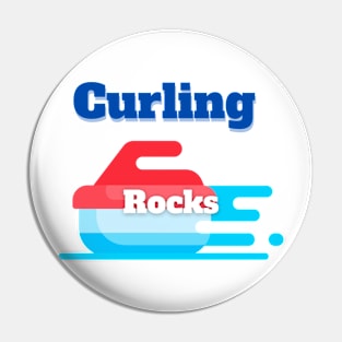 Curling rocks Pin