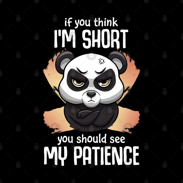 Impatient Short Panda by MerchBeastStudio