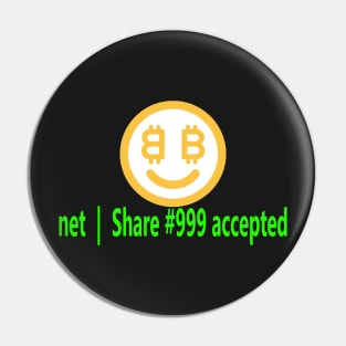 NiceHash Share accepted with Logo Pin