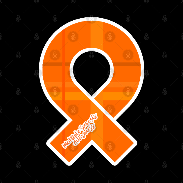 Multiple Sclerosis Awareness Ribbon by Prints with Meaning