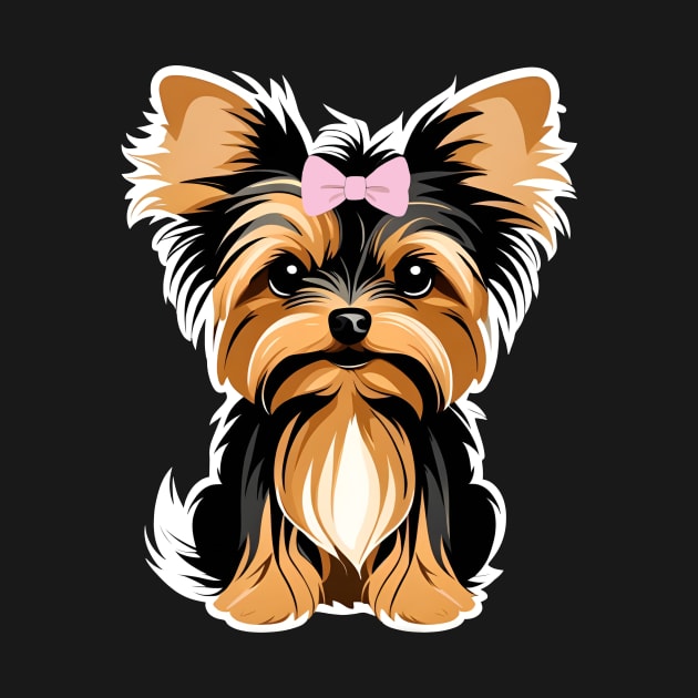 Yorkshire Terrier Baby Cute Yorkie Puppy Girl by LittleBean