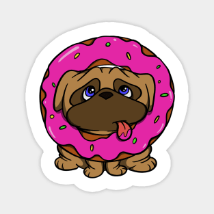 Donut Pug Magnet