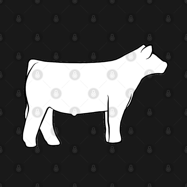 Show Steer Silhouette  - NOT FOR RESALE WITHOUT PERMISSION by l-oh