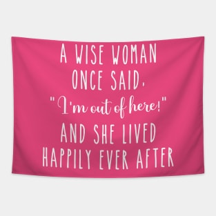 Funny Leaving Gift Tapestry