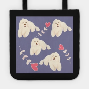 Maltipoo Love Pattern Tote