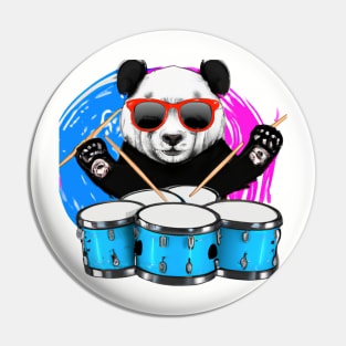 Panda Drummer Pin