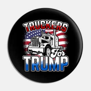 Big Rig Drivers Truckers for Trump Pin