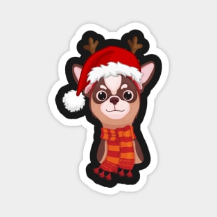 Chihuahua Funny Holiday Christmas - Chihuahua Funny Holiday Christmas Celebration - Chihuahua Lover Gifts Magnet