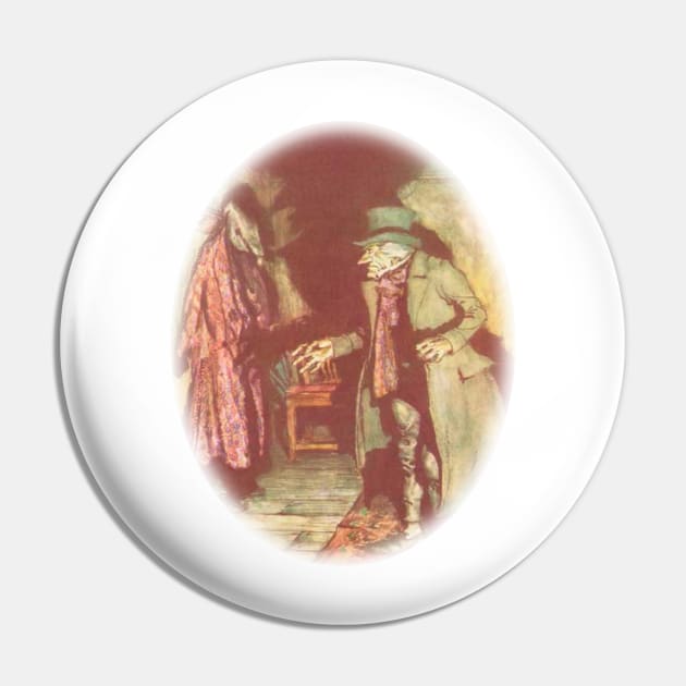 Charles Dickens A Christmas Carol Scrooge Pin by PaperMoonGifts