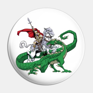 Saint George Slaying the Dragon Pin