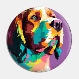 Welsh Springer Spaniel Pop Art - Dog Lover Gifts Pin