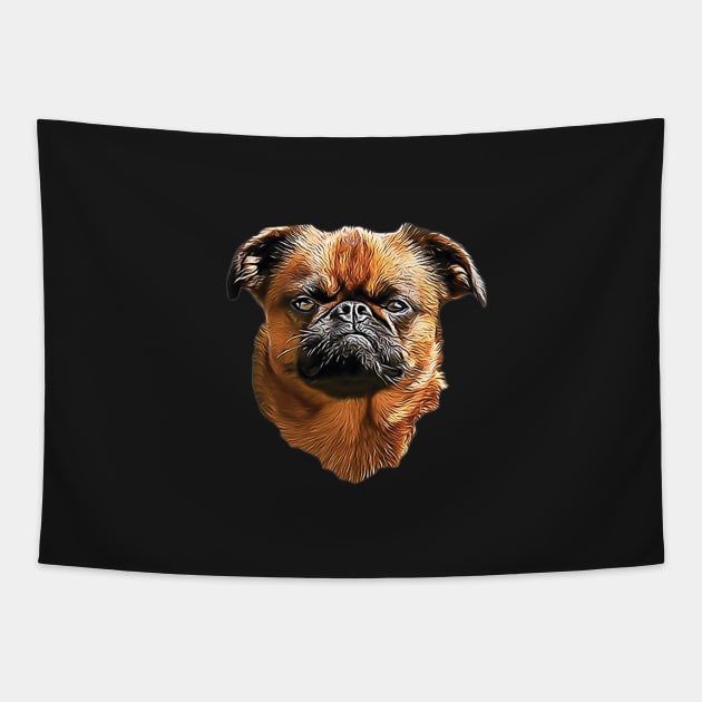 Brussels Griffon Griffon Bruxellois (Smooth) Tapestry by ElegantCat