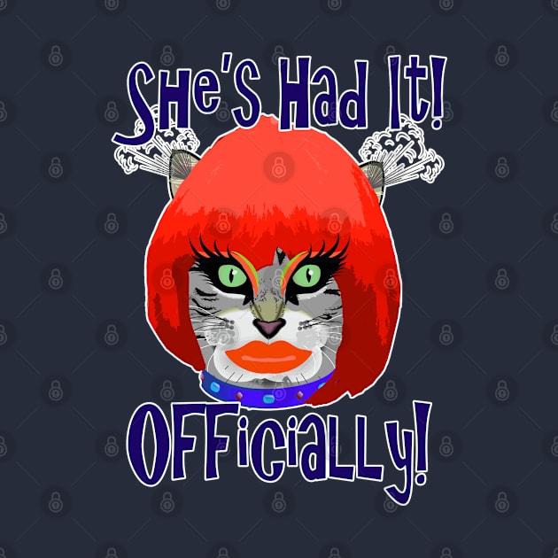 She's Had It Officially! (Cat in Drag) by Zogar77