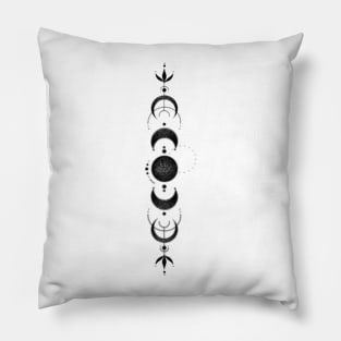 (Moon Phases) / Feyre's Spine/Back Tattoo - SJM ACOTAR Pillow