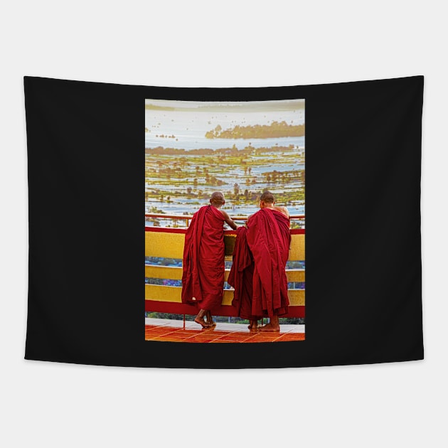 Monks View. Tapestry by bulljup