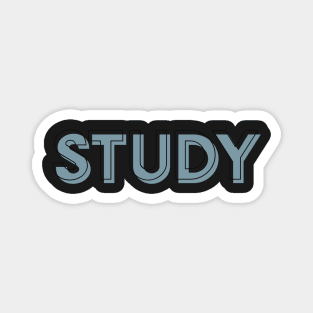 Study Chic Outline School College Class Blue Magnet