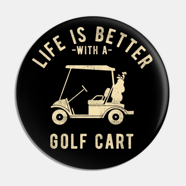 Funny Golf Cart - Cool Gift For Golf Cart Lovers Pin by clickbong12