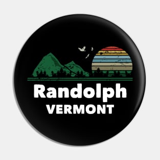 Mountain Sunset Flying Birds Outdoor Randolph Vermont Pin