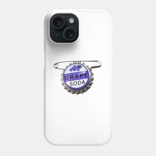 Grape Soda Bottle Cap Pin Phone Case