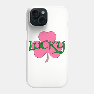 Lucky Shamrock - pink Phone Case