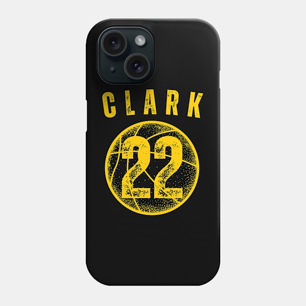 Clark Yellow Jersey Number 22 Phone Case by EyesArt