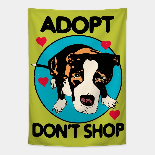 Adopt Don't Shop - For Dog Lovers Tapestry by blueversion