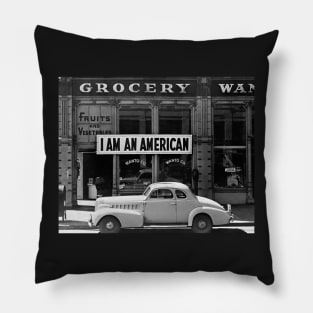 I Am An American, 1942. Vintage Photo Pillow