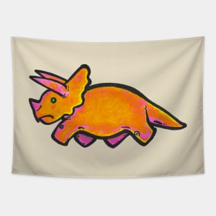 Triceratops on the Move Tapestry