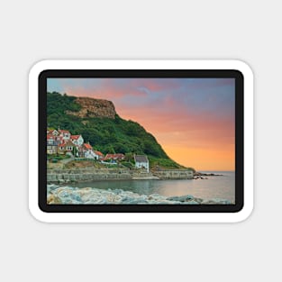 Runswick Bay Sunset Yorkshire Magnet