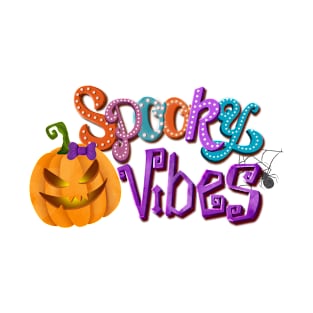 Spooky vibes halloween design T-Shirt