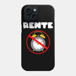 Rente Wecker nie wieder aufstehen Phone Case