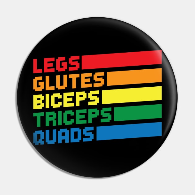 Legs Glutes Biceps Triceps Quads LGBTQ Pin by thingsandthings