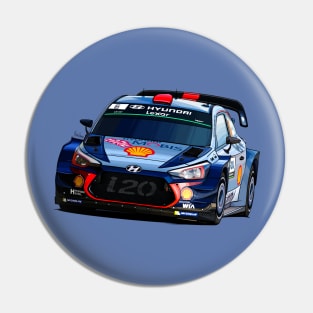 Hyundai i20 WRC - Illustration Pin