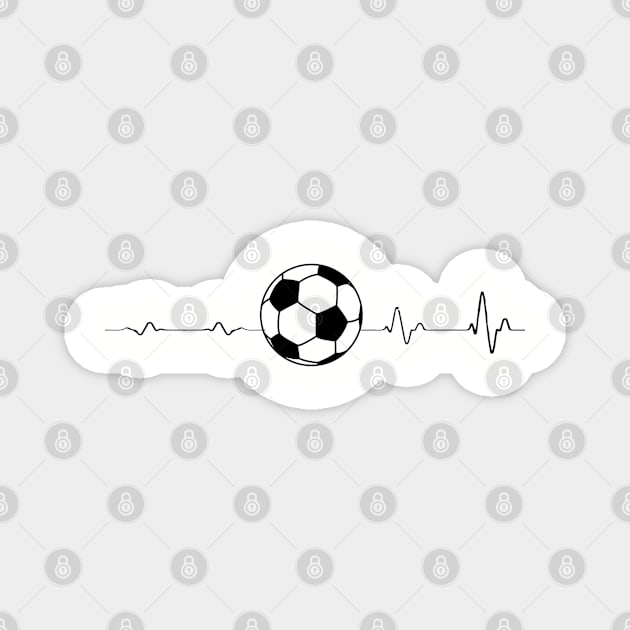 Soccer pulse. Football player funny. Perfect present for mom mother dad father friend him or her Magnet by SerenityByAlex