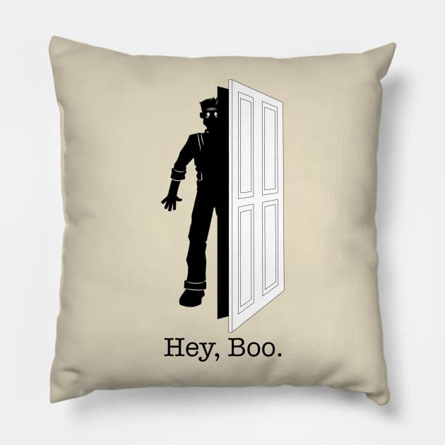 Hey, Boo. Pillow by DaleMettam