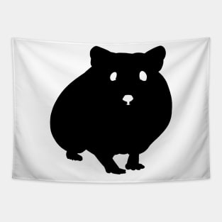 Hamster Black Silhouette Pet Animal Cool Style Tapestry