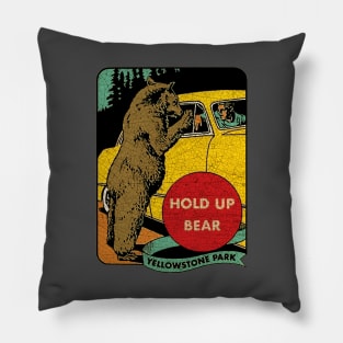 Yellowstone Park vintage Souvenir USA Pillow