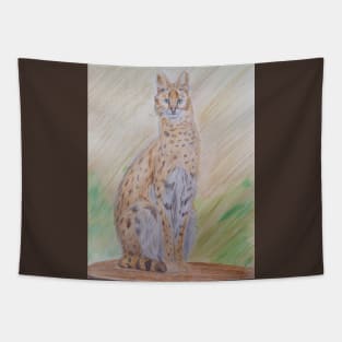 African wild cat Tapestry