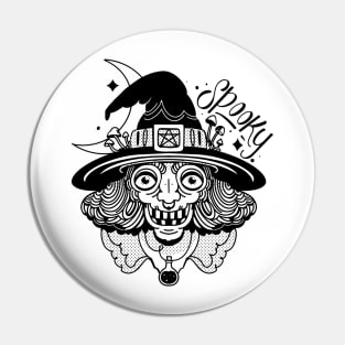 Halloween witch Pin