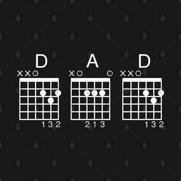 Dad Guitar Chord Guitarist Father's Day Gifts For Dad by mohazain