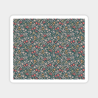 Tiny pink floral seamless pattern Magnet