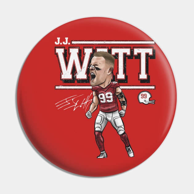 J.J. Watt Arizona Cartoon Pin by Buya_Hamkac