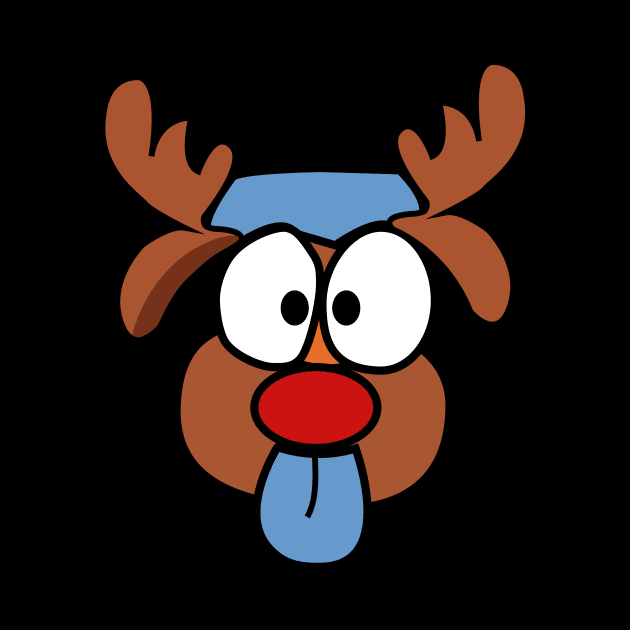 Christmas Reindeer - Dog in disguise by N1L3SH