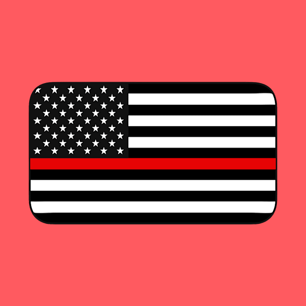 Thin Red Line American Flag by JerryWLambert