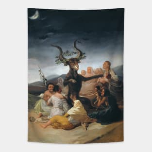 The Witches Sabbath By Francisco Goya | Satanic Art Tapestry