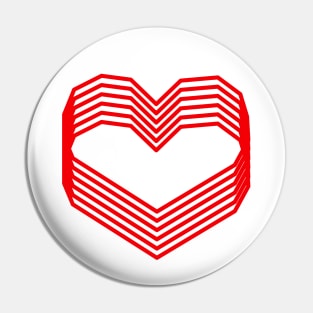 Modern Hearts Pin