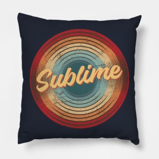 sublime vintage circle Pillow