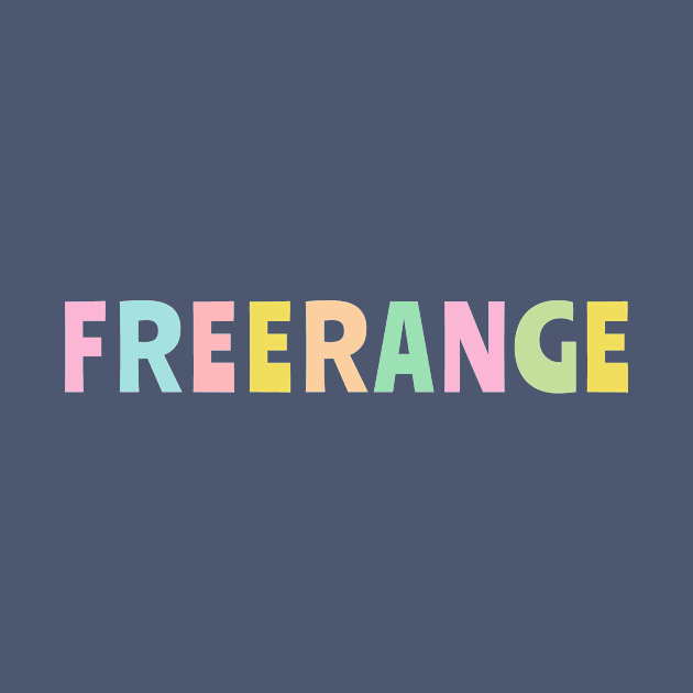 Freerange cute pastel typography for freelancers and nature lovers by OK SKETCHY